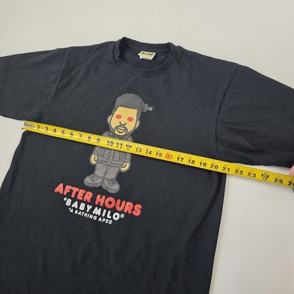 Bape Baby Milo After Hours Tee X The Weekend Shirt Mens Sz XL Double Sided - Picture 6 of 9